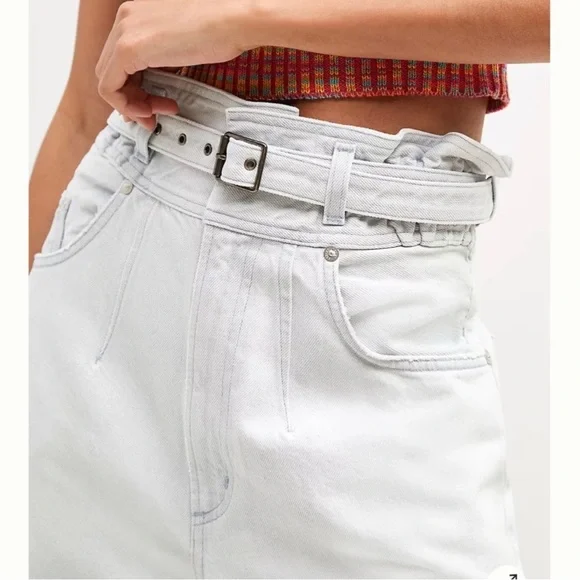 Agolde Riya Tappered paper bag high waist baggy jeans Size 27 - Picture 3 of 10